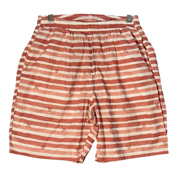 Uniqlo Other - Uniqlo Disney Kids Mickey Shorts L Red Pull On Elastic Drawstring Vacation Beach